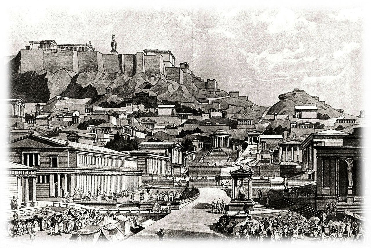 Агора в Афинах. Реконструкция G. Rehlender’а. Агора в Афинах. Реконструкция G. Rehlender’а.