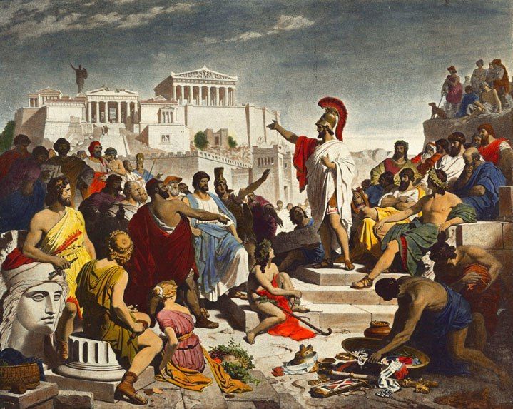 Надгробная речь Перикла. Филипп фон Фольц (Philipp Foltz, «Pericles' Funeral Oration») Надгробная речь Перикла. Филипп фон Фольц (Philipp Foltz, «Pericles' Funeral Oration»)